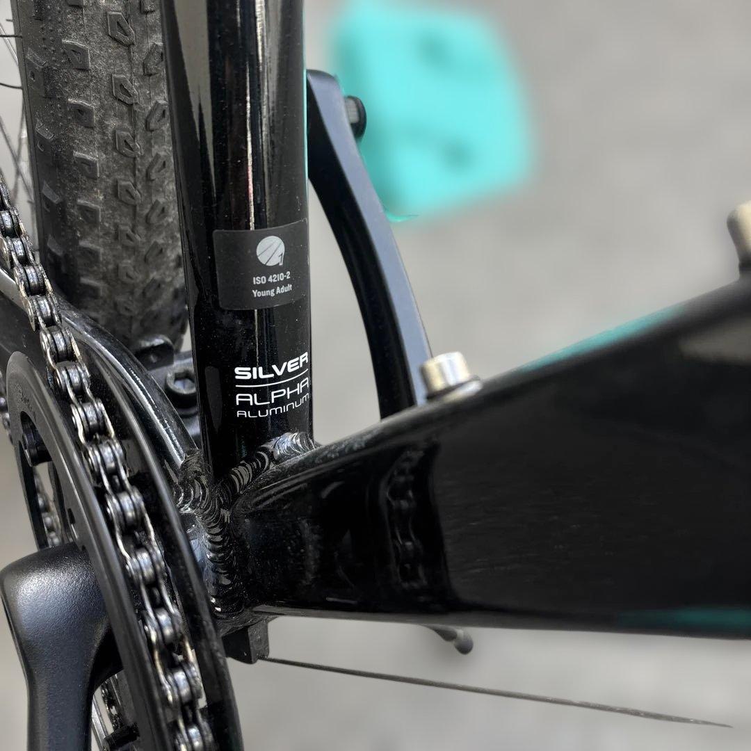 TREK24 キッズバイク ブラック/アクア ロードバイク　クロス　自転車