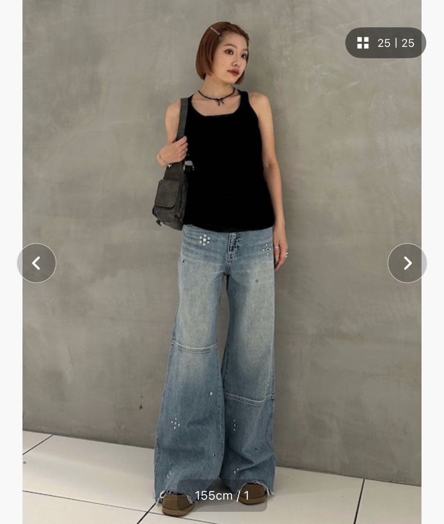 【現行品】SLY STUDS SEAM DESIGN FLARE PT-B