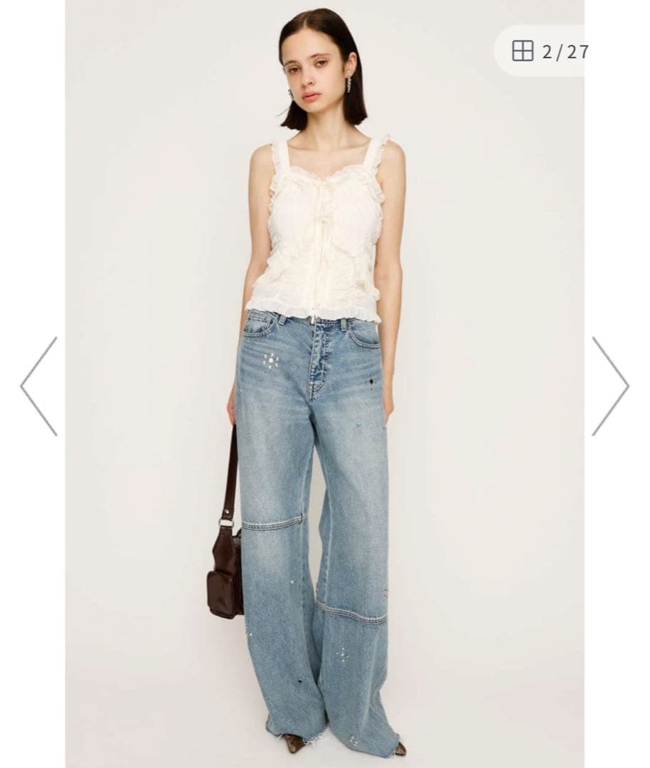 【現行品】SLY STUDS SEAM DESIGN FLARE PT-B