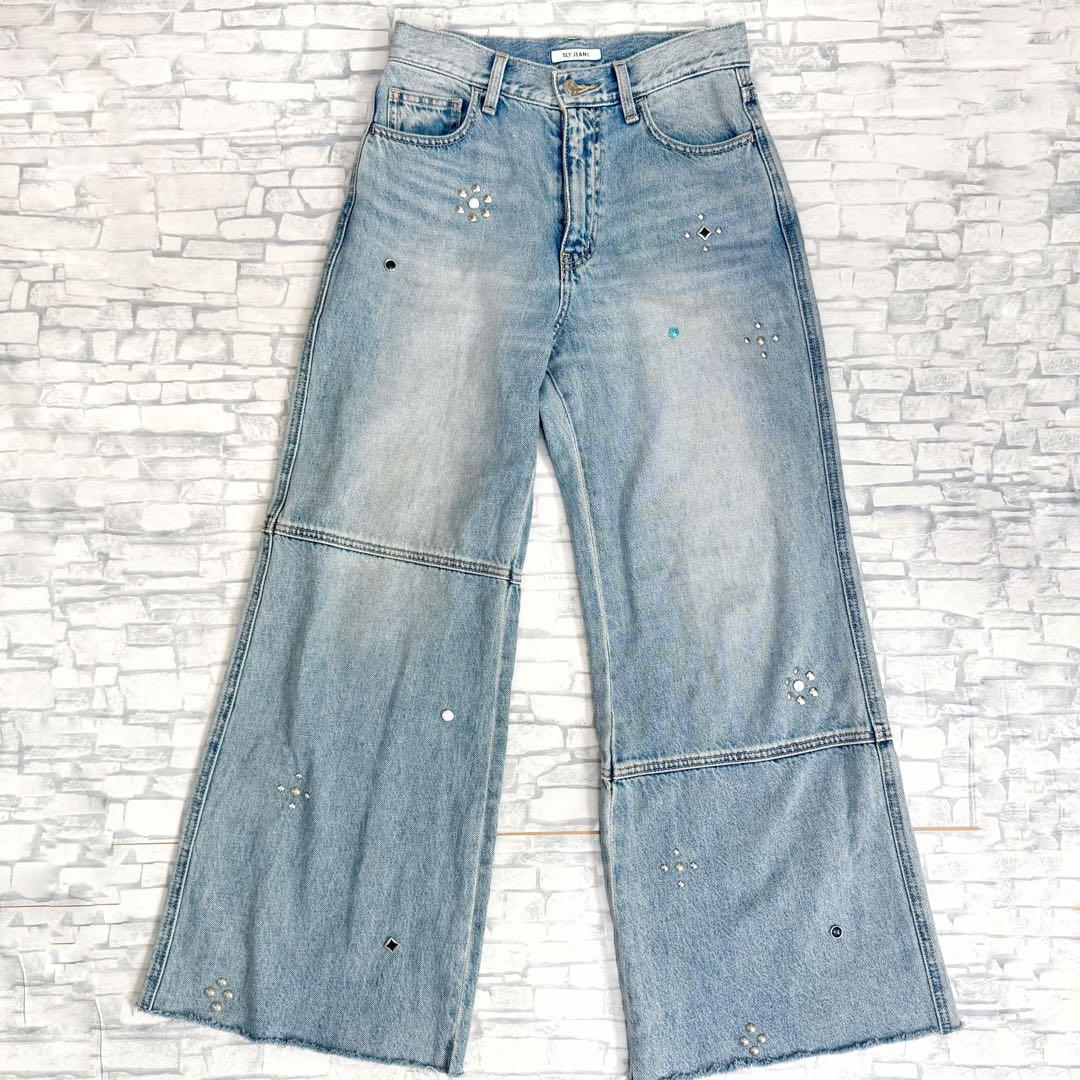 【現行品】SLY STUDS SEAM DESIGN FLARE PT-B
