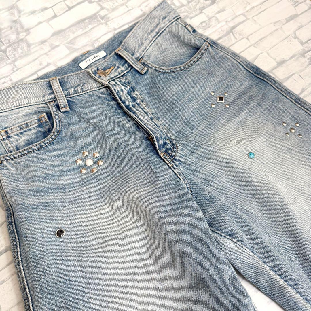 【現行品】SLY STUDS SEAM DESIGN FLARE PT-B