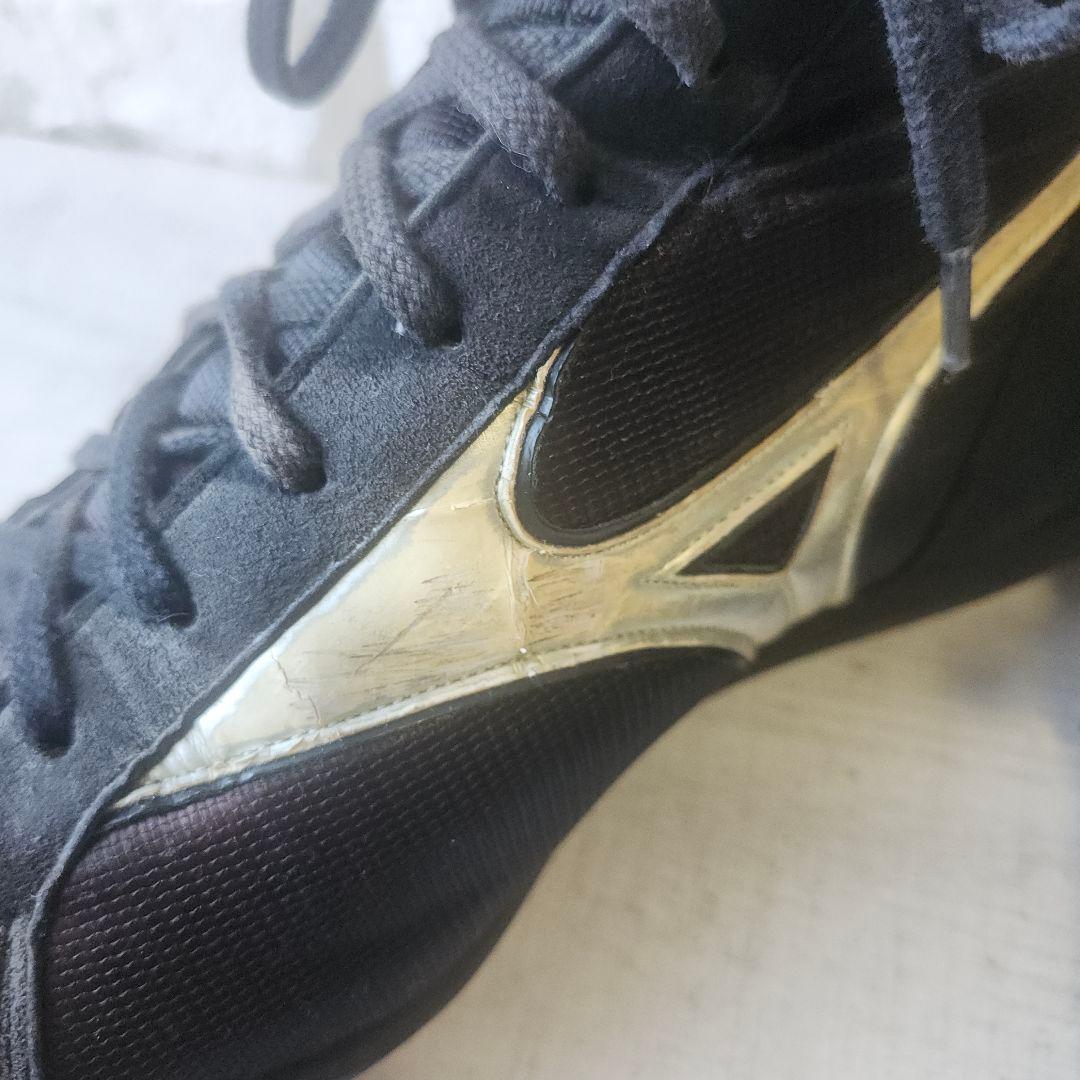 MIZUNO ボクシングシューズ 25cm BLACK GOLD