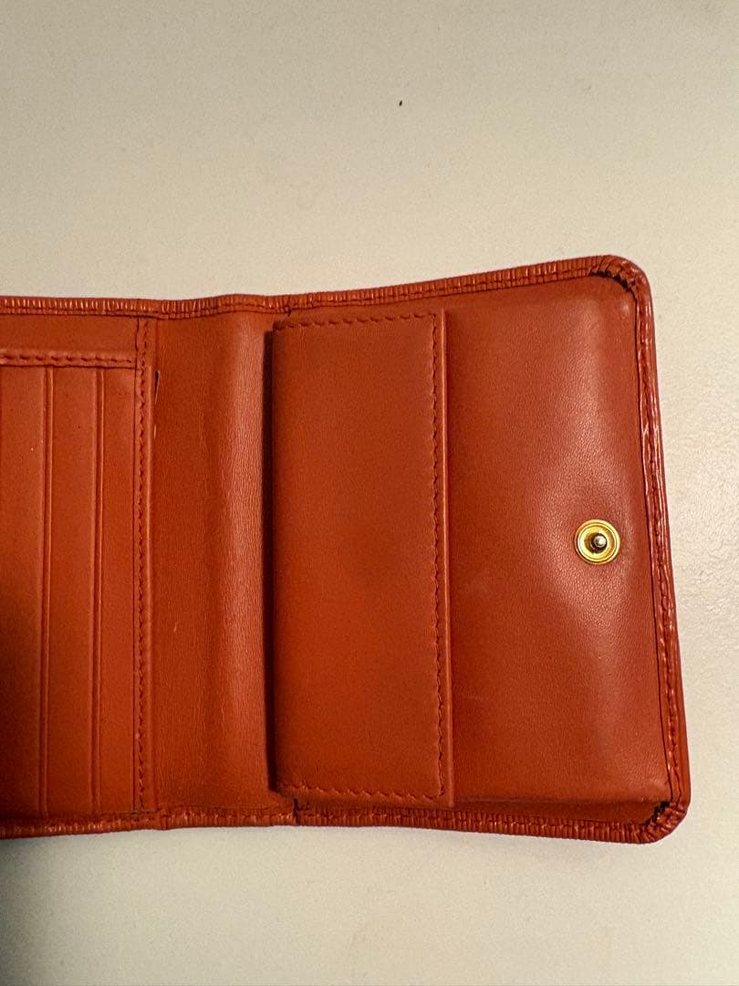 PRADA オレンジ 二つ折り財布