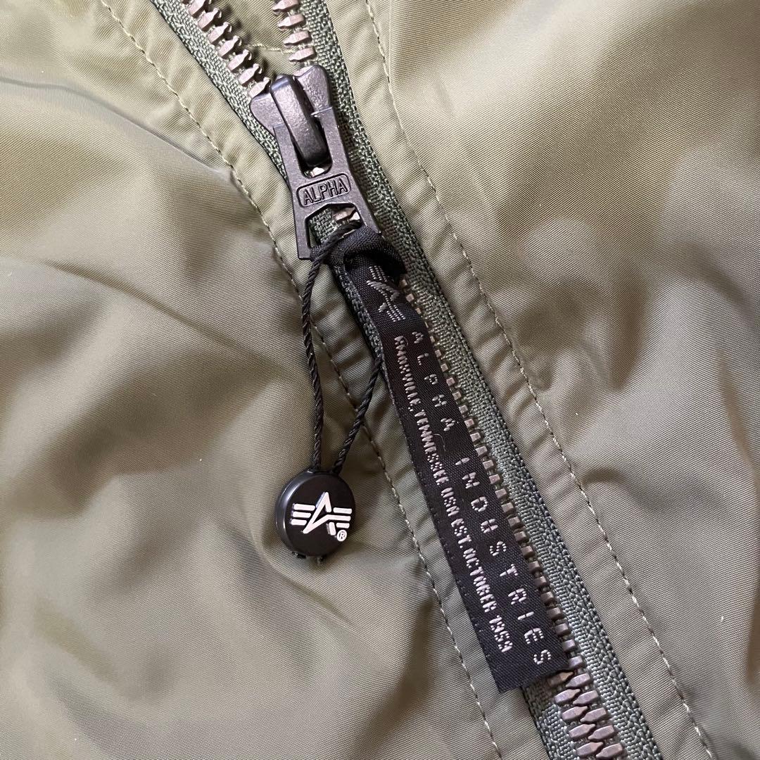 【美品】ALPHA INDUSTRIES MA-1 フライトジャケット オリーブ