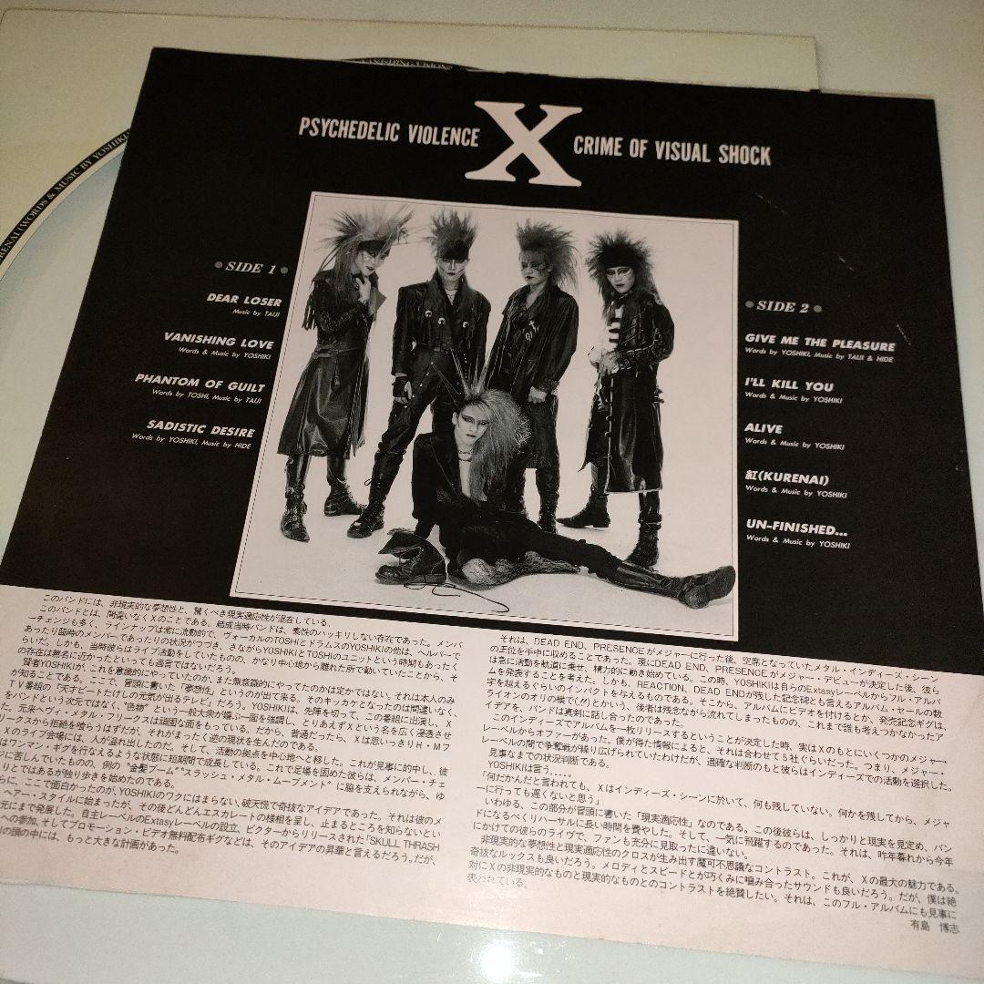 X VANISHING VISION ピクチャーレコード