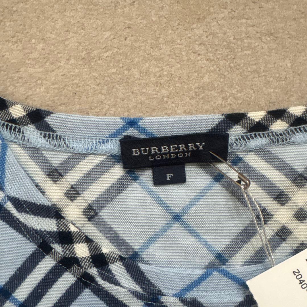 BURBERRY 半袖チェック柄Tシャツ Fサイズ