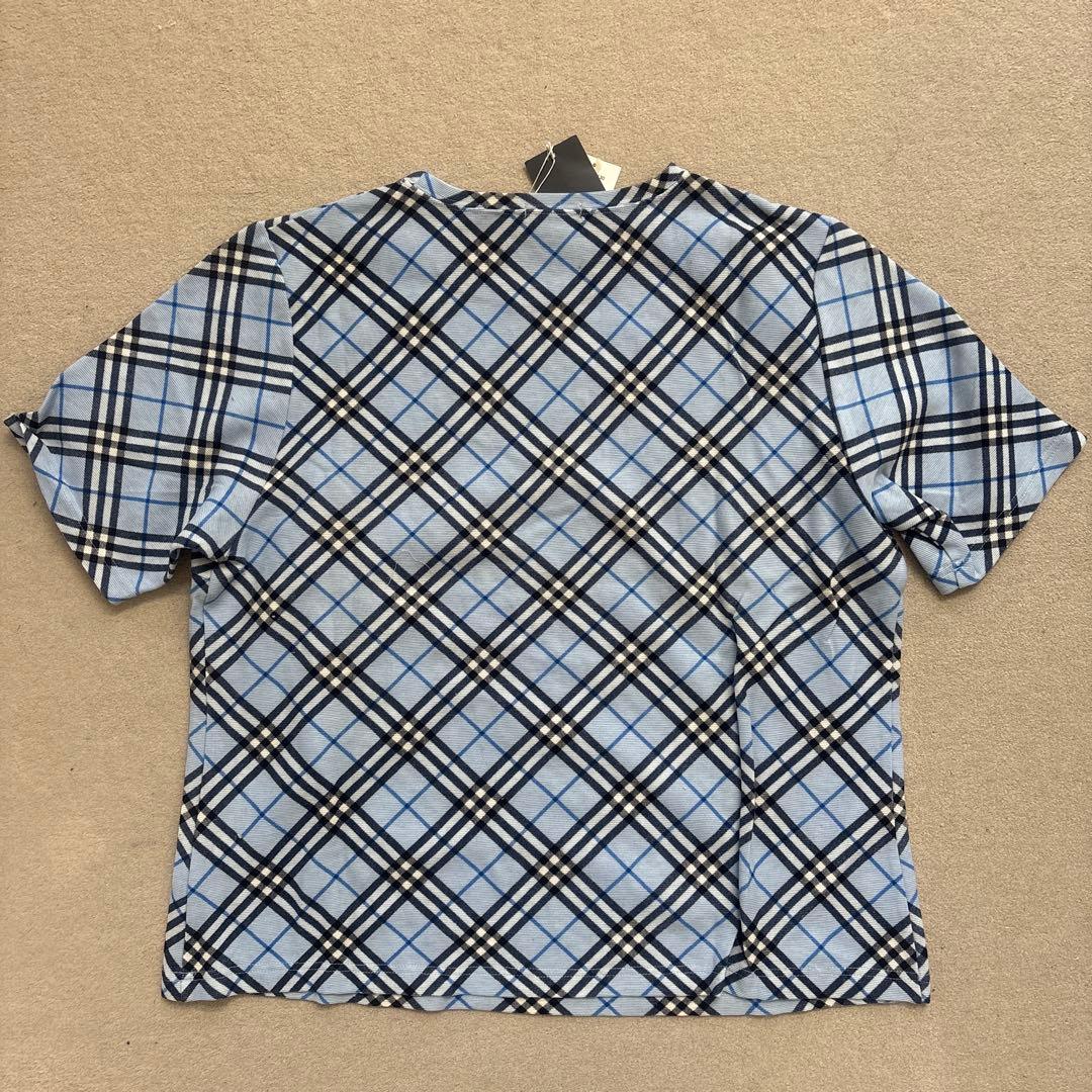 BURBERRY 半袖チェック柄Tシャツ Fサイズ