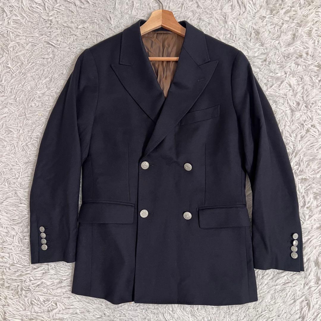 美品✨現行 P.S.FA ジャケット REDA ダブル 銀ボタン アンコン 紺系