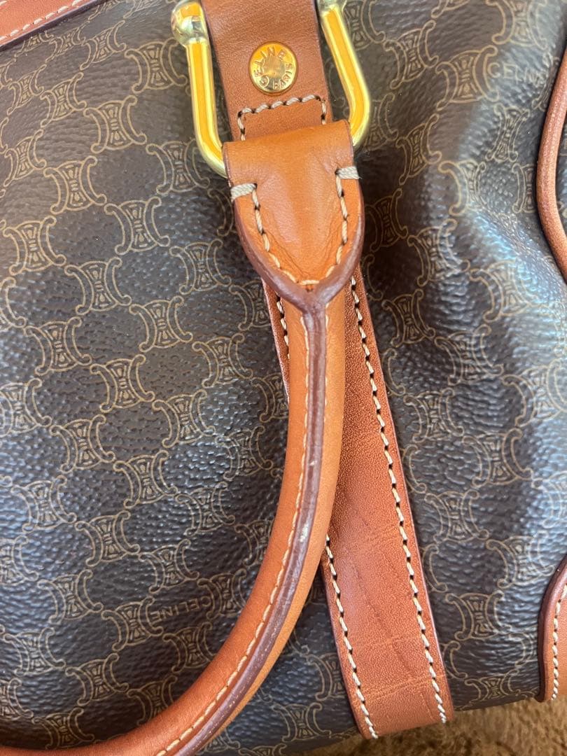 ☆希少サイズ☆ CELINE セリーヌ ヴィンテージミニボストン マカダム柄