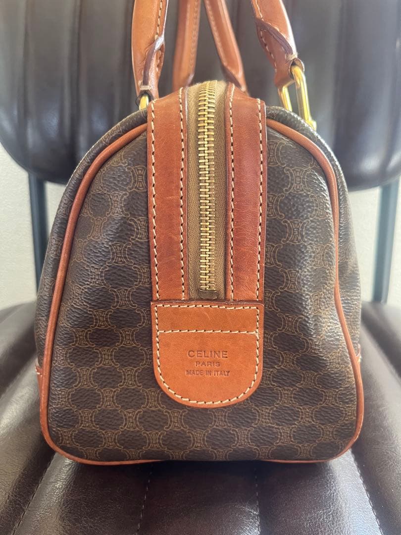 ☆希少サイズ☆ CELINE セリーヌ ヴィンテージミニボストン マカダム柄