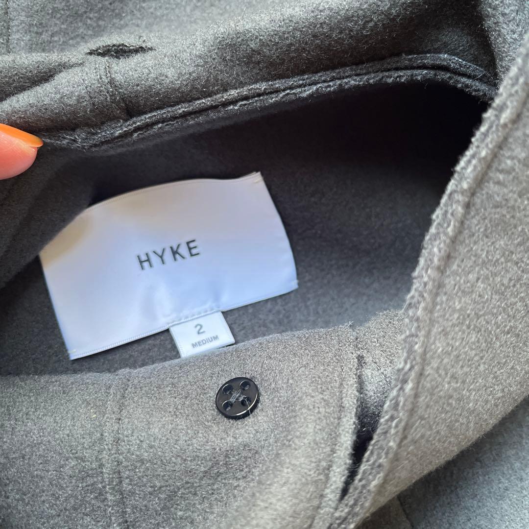 HYKE フーデッドコートショート048