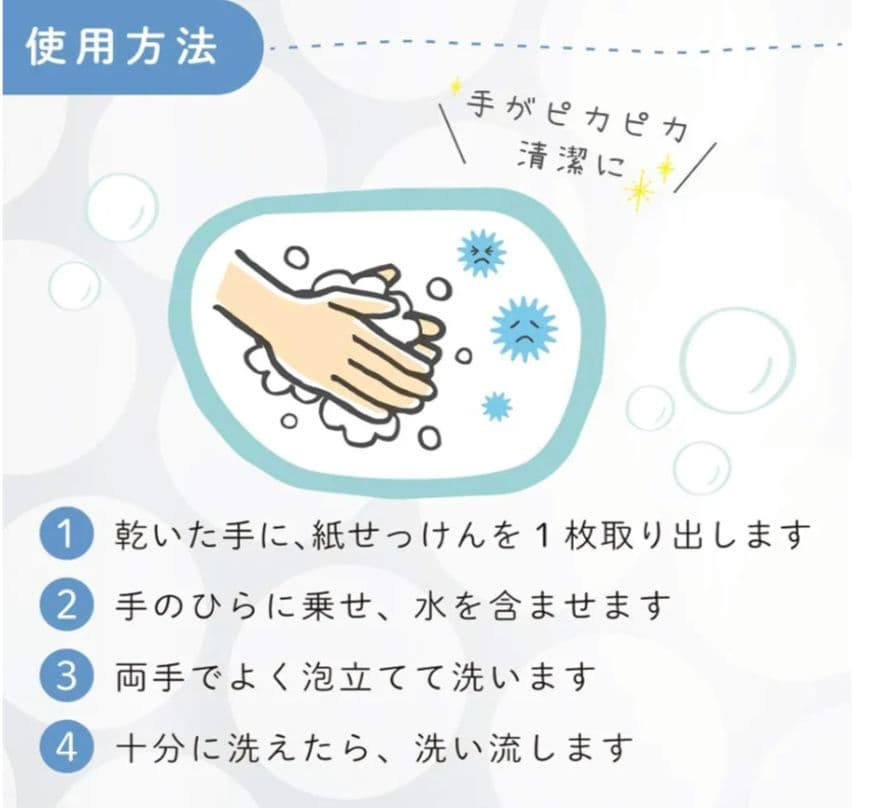 ペロすけ　アクアシャボン　紙せっけん