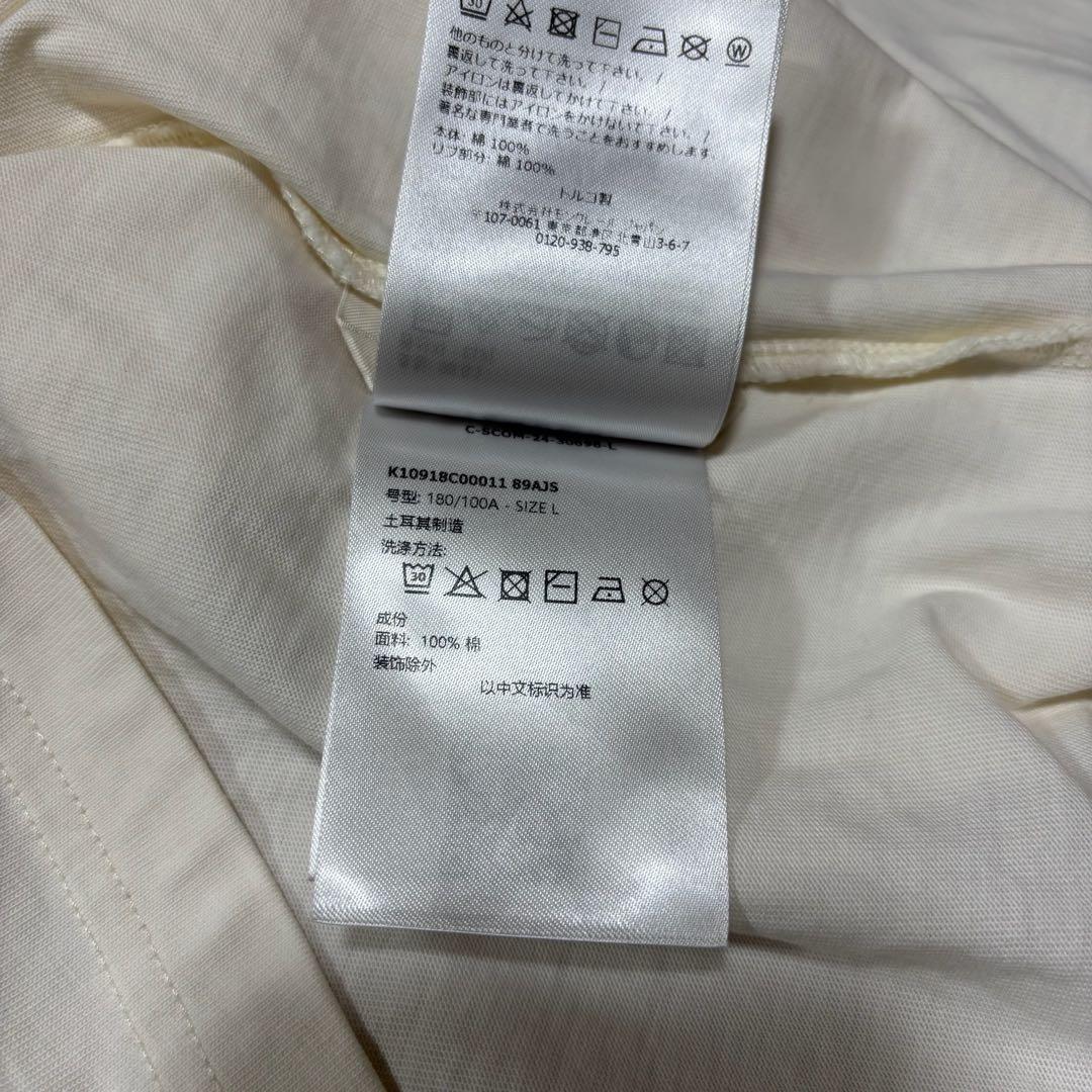 〔最新極美品〕モンクレール　25SS Tシャツ　刺繍ロゴ　ホワイト　 5S244