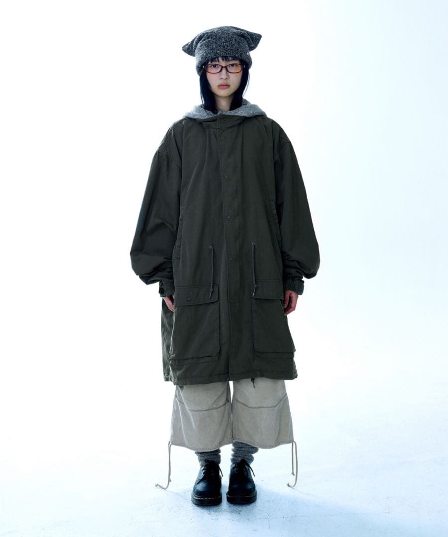 ジャケット・アウター coyseio WASHED MILITARY JACKET / KHAKI