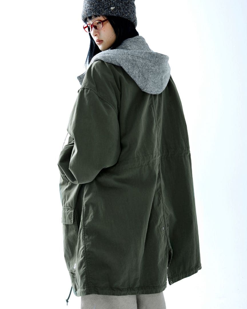 ジャケット・アウター coyseio WASHED MILITARY JACKET / KHAKI