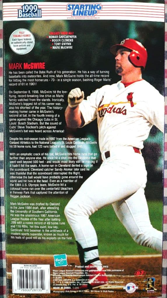 《超レア未開封》マーク・マグワイア MLBセントルイス・カージナルス版
