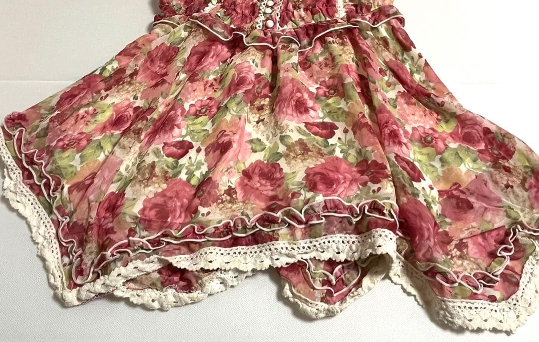LIZLISA リズリサ 花柄シフォンキャミソール 希少品 平成 y2k ピンク