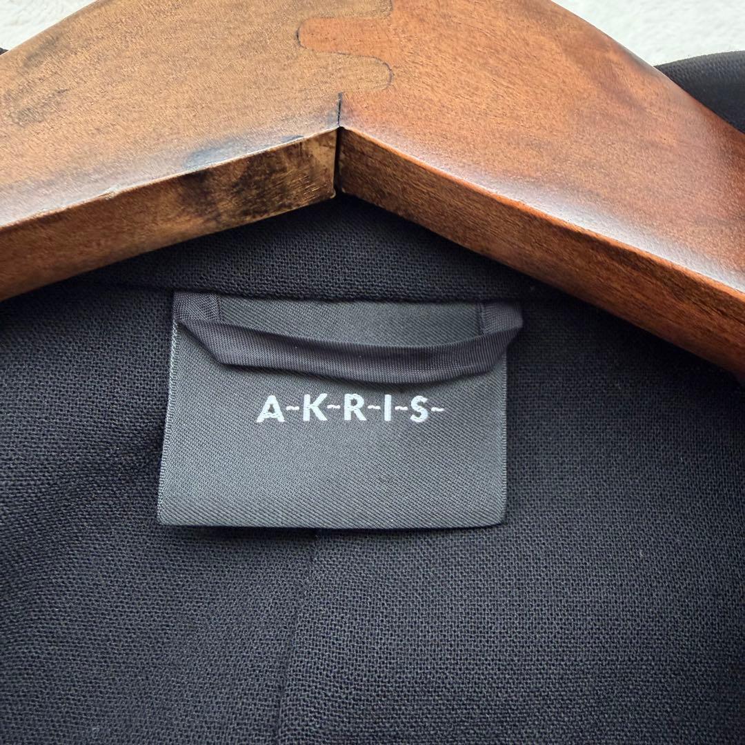 AKRIS アクリス ブラック フォーマル ジャケット 美シルエット 黒