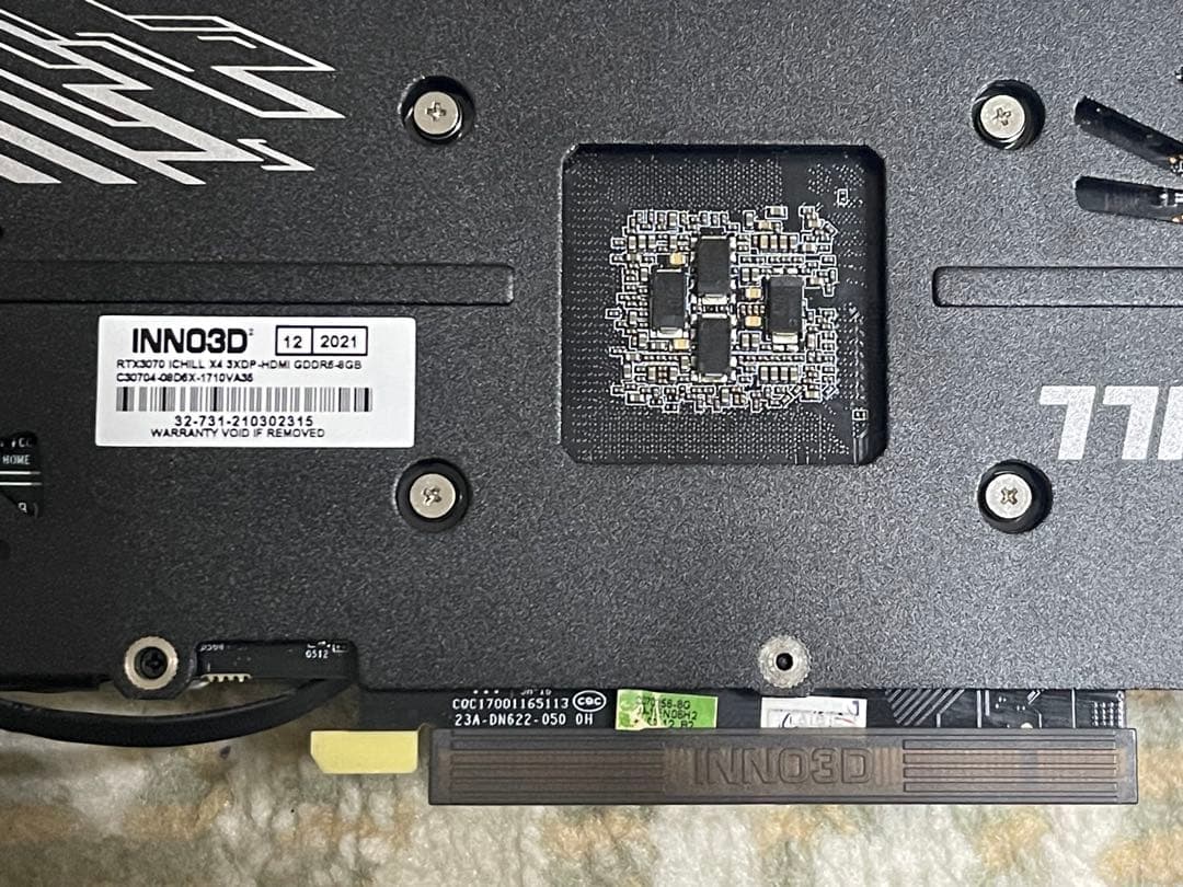 ち*ゃ様 O*E様 iCHILL GeForce RTX 3070 8GB