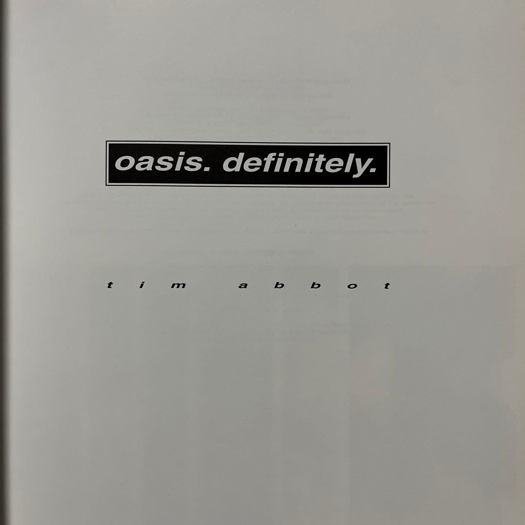 洋書 oasis.definitely. Tim Abbot