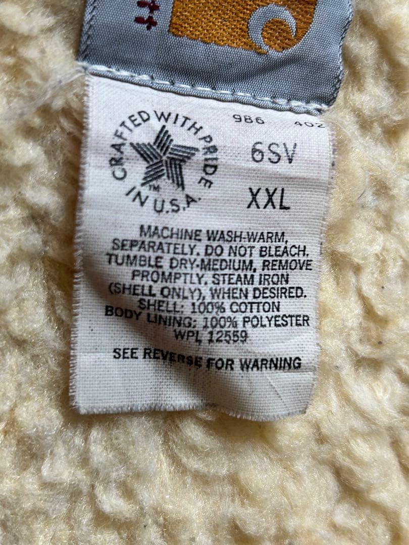 90年代　Carhartt ベージュベスト XXL