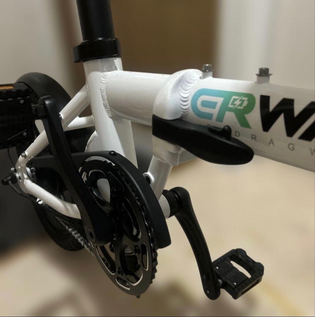 ERWAY 折りたたみ 電動アシスト自転車 A01 Lite ホワイト