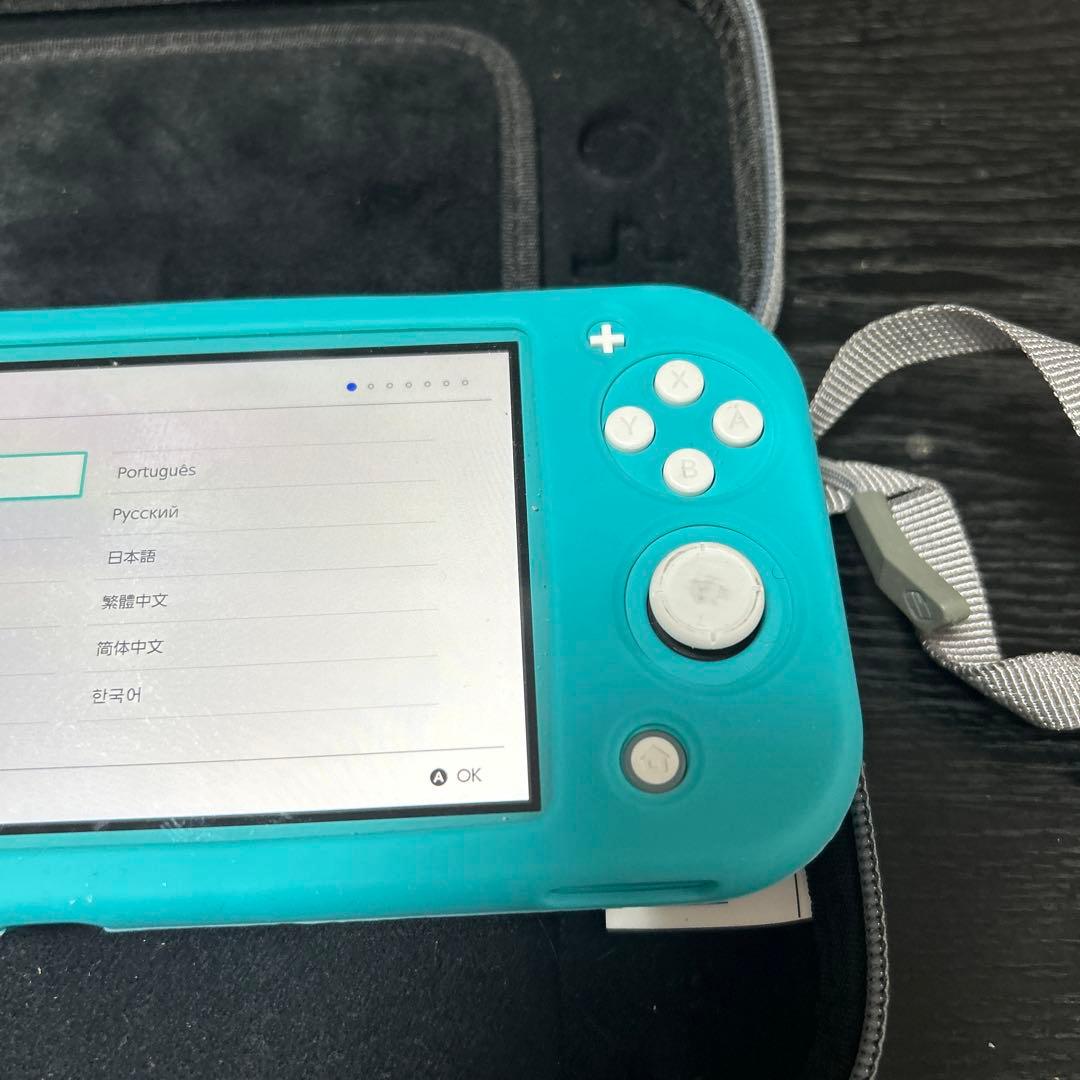 Nintendo Switch Lite ターコイズ 収納ケース付き