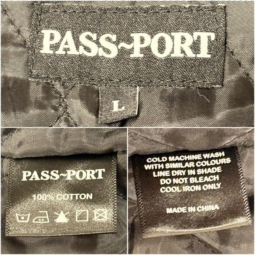 PASSPORT カバーオール L ブラウン キルティング ワークジャケット