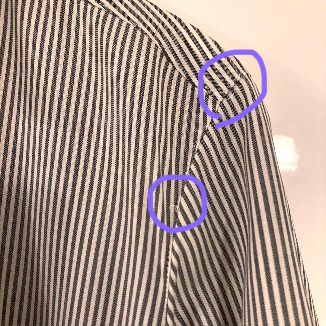 madameHcloset グレーシャツ ワンピースサイズ38