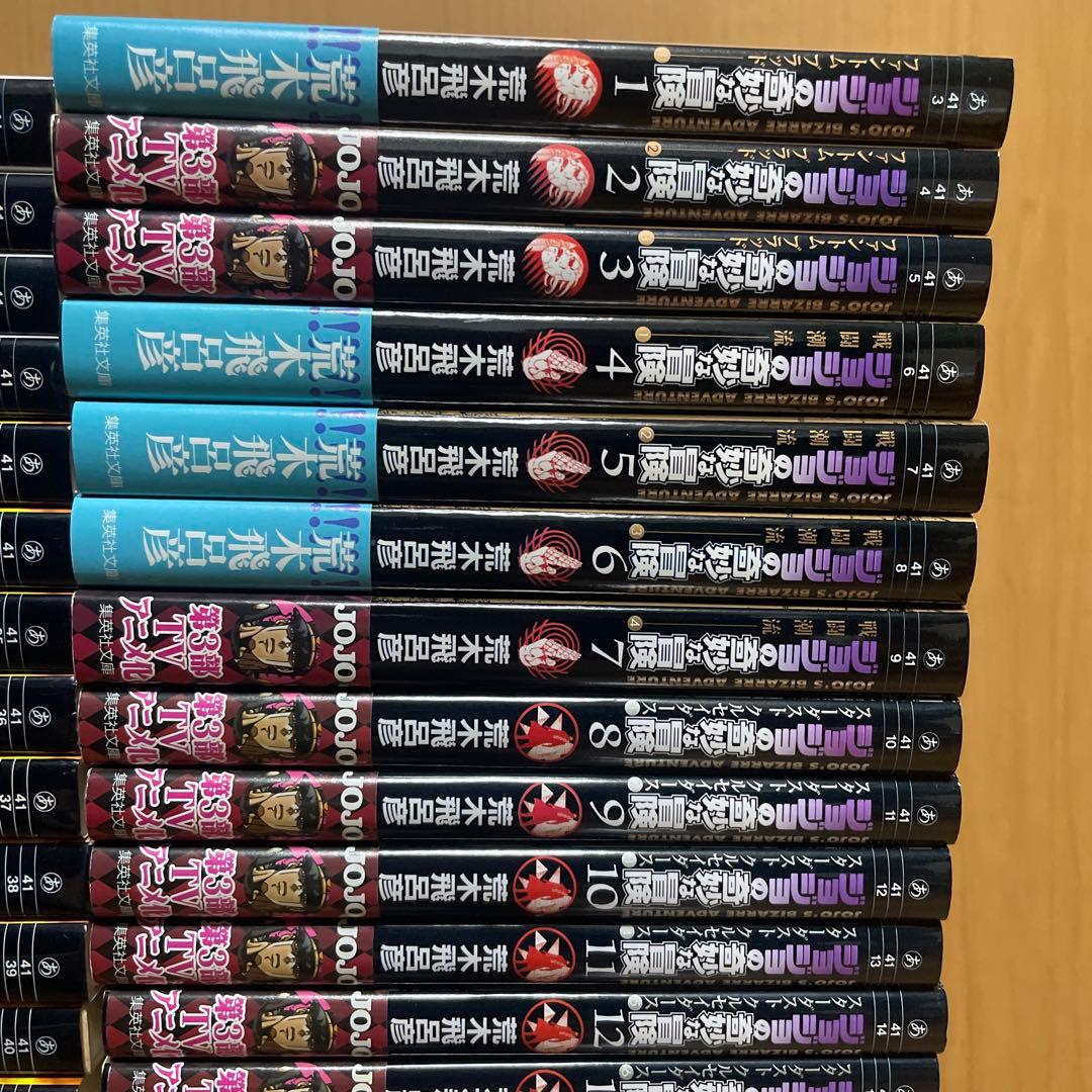 【美品】ジョジョの奇妙な冒険　Part 1〜6 全巻　文庫本サイズ
