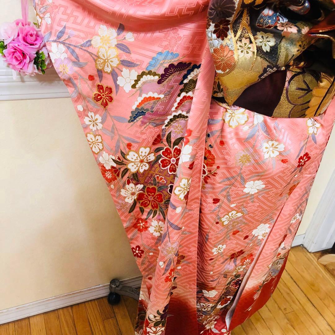 振袖正絹フルセット‼️豪華絢爛上質上品貴賓漂う古典柄⭐︎長襦袢付き⭐︎金駒金彩煌びやか