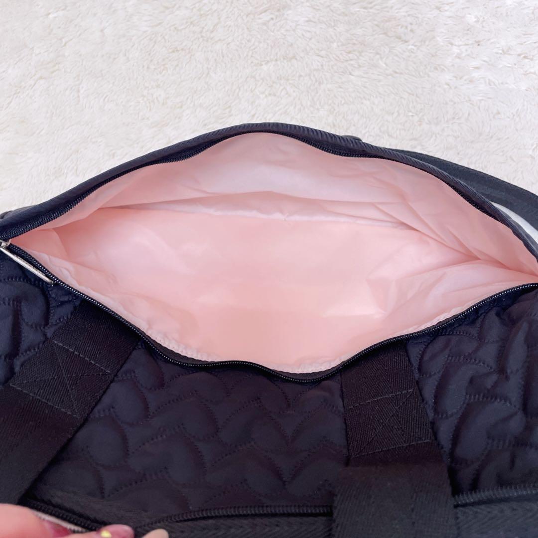 美品　LeSportsac トートバッグ ブラック　キルティング