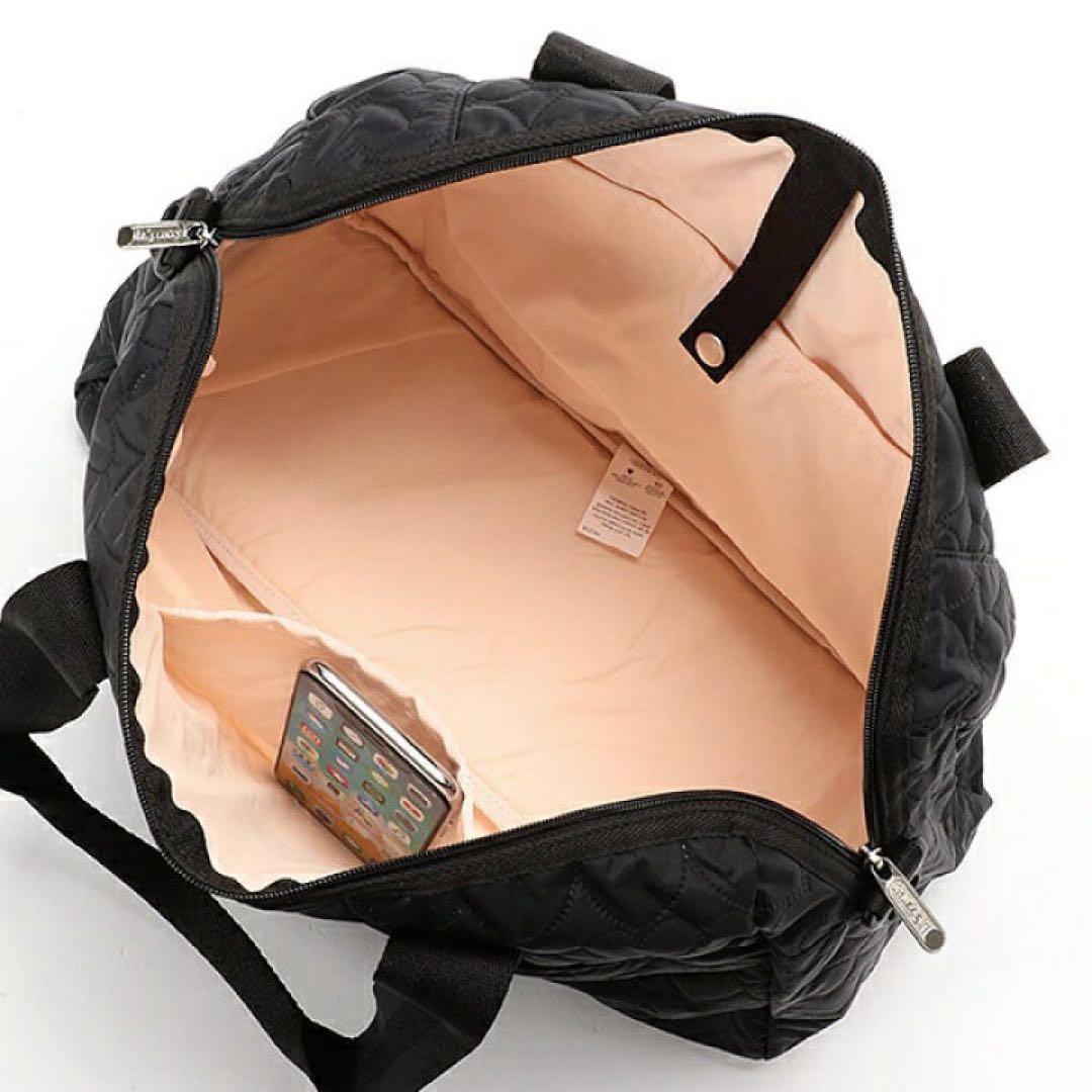 美品　LeSportsac トートバッグ ブラック　キルティング