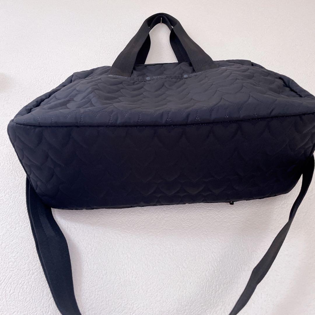美品　LeSportsac トートバッグ ブラック　キルティング