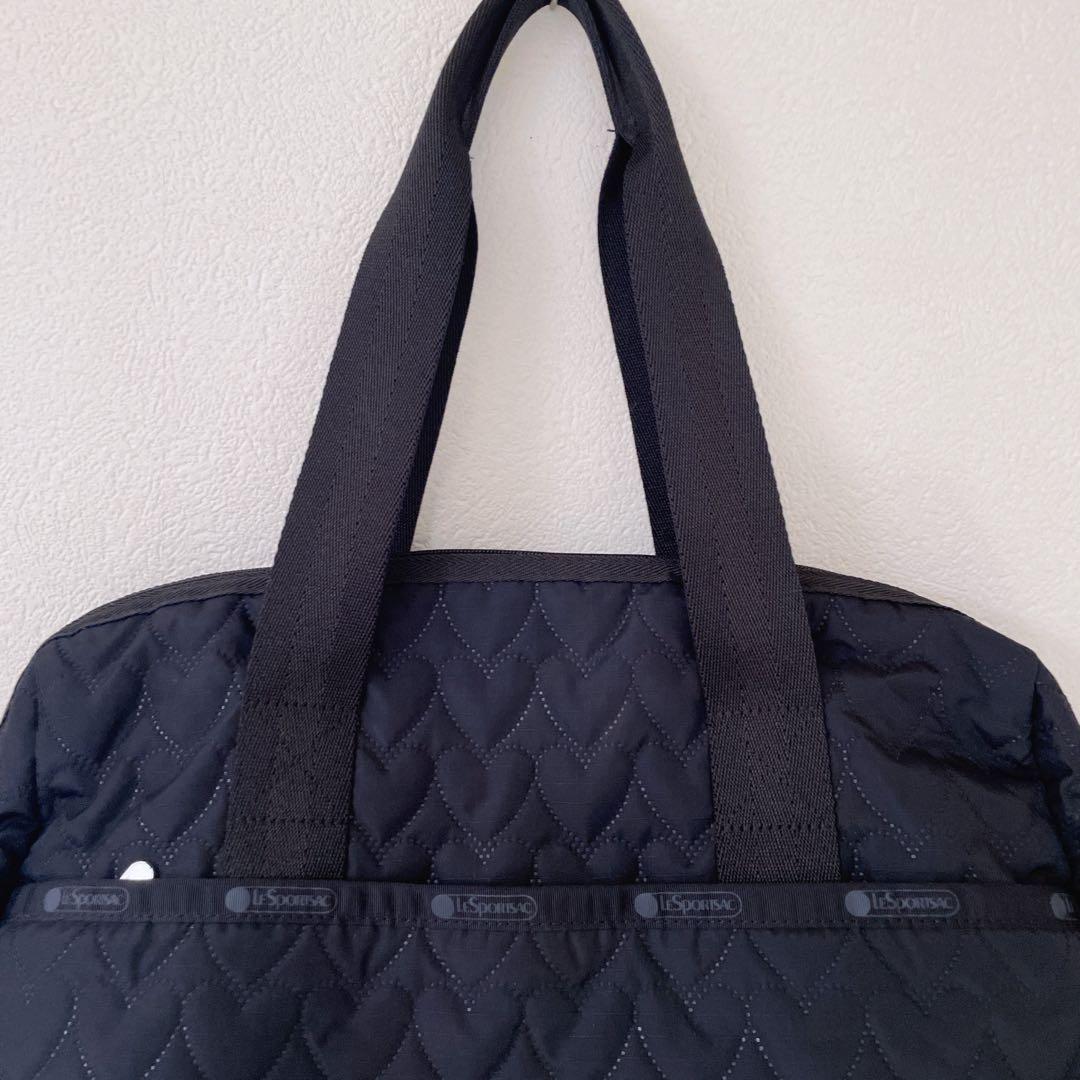 美品　LeSportsac トートバッグ ブラック　キルティング