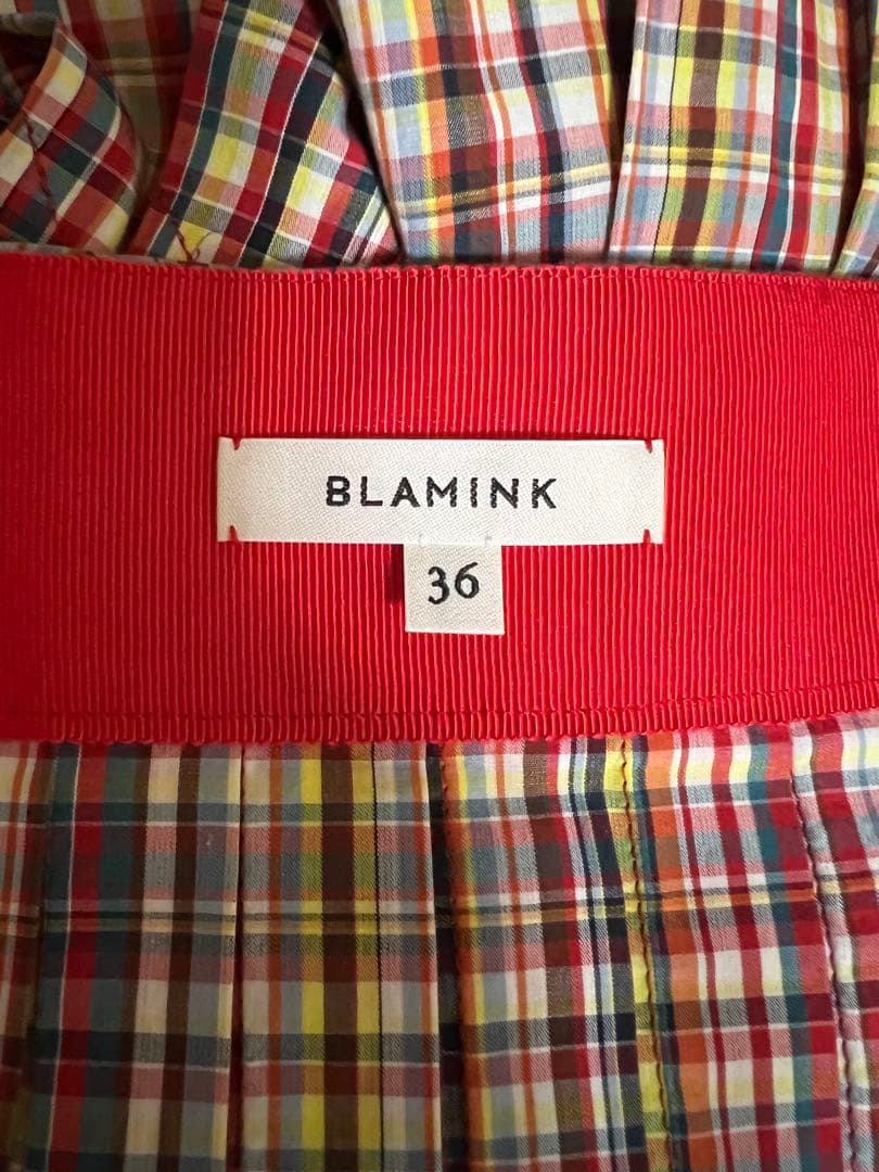 BLAMINK ブラミンク チェック柄 スカート 36 blamink
