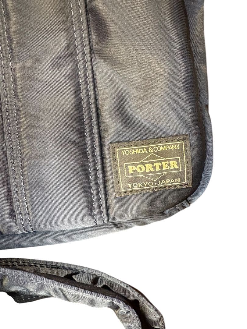 367【美品】PORTERポーター TANKER ボストンバッグ アイアンブルー