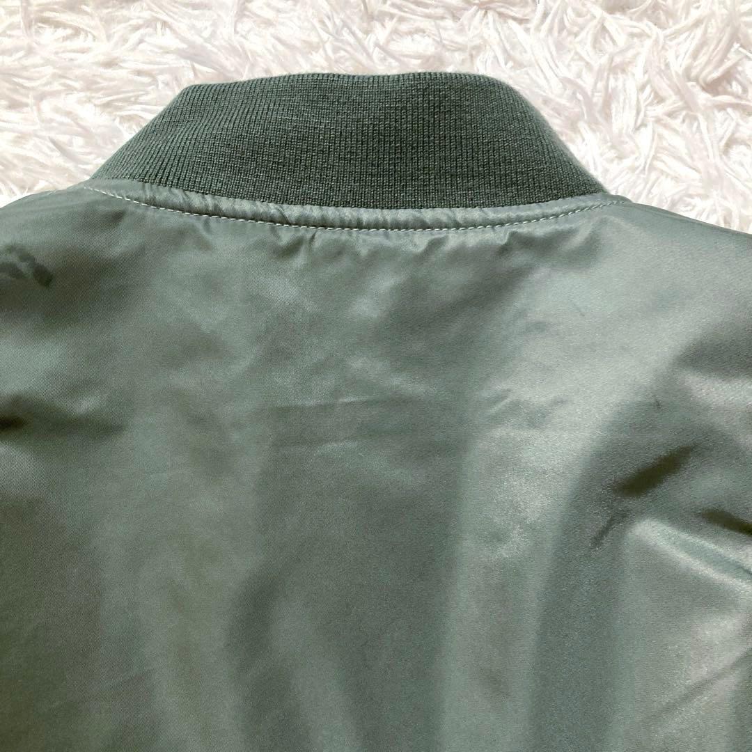 【良品】BEAMS MA-1 XLサイズ リラックスフィット オリーブグリーン