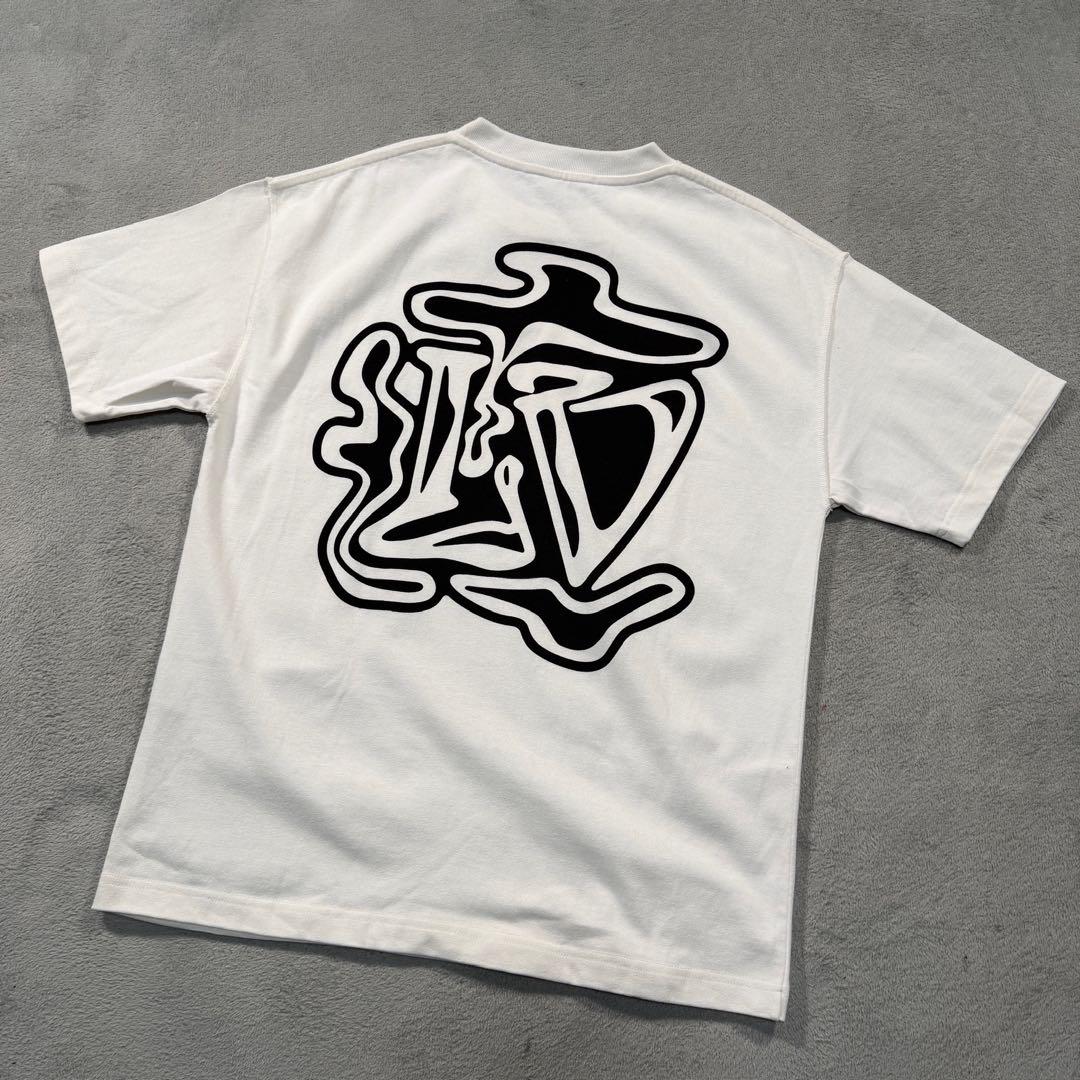 ルイヴィトン 19AW スモークプリンテッド半袖Tシャツ ホワイト S