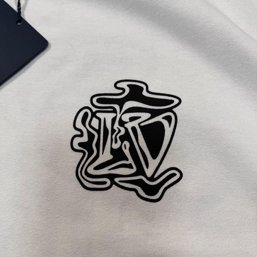 ルイヴィトン 19AW スモークプリンテッド半袖Tシャツ ホワイト S