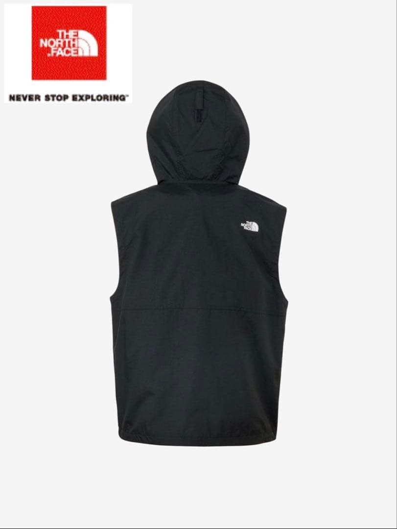 ザノースフェイス コンパクト フーデッド ベスト／黒 NP22635-K／XXL
