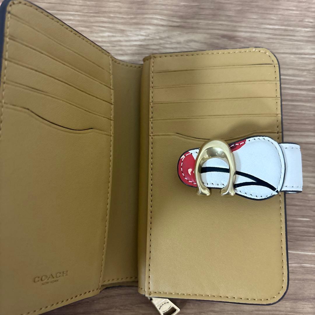 【未使用】Coach チェリー柄 二つ折り財布