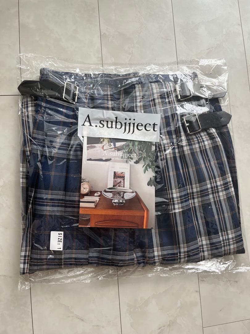 スカート A.subjjject Pleats Check Skirt Skirt
