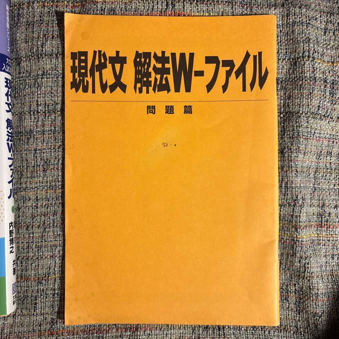 [絶版]現代文 解法Wファイル 霜栄　内野博之 駿台受験シリーズ