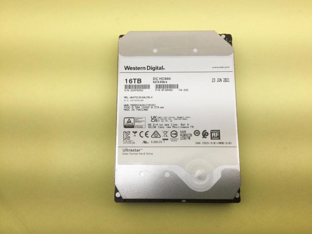 内蔵型ハードディスクドライブ Western Digital WUH721816ALE6L4 3.5 16TB