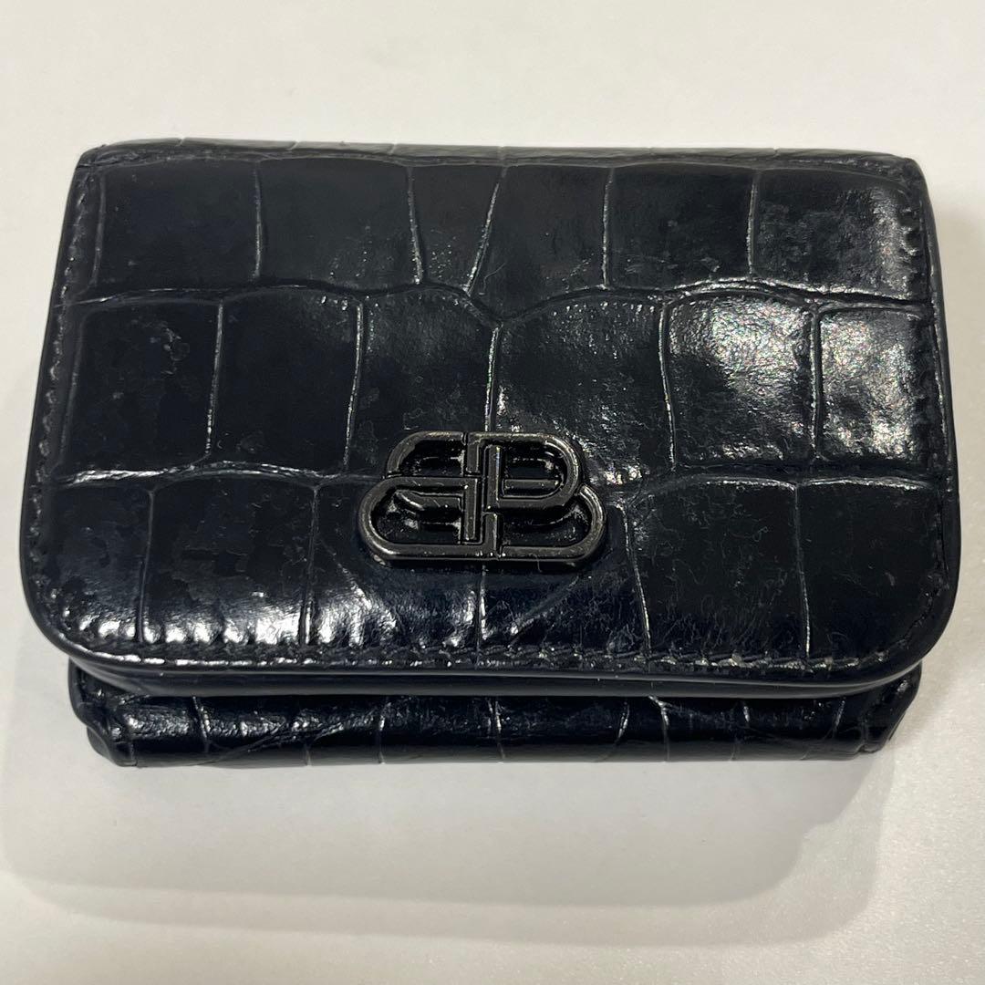 小物 BALENCIAGA 601387 BB Compact Wallet