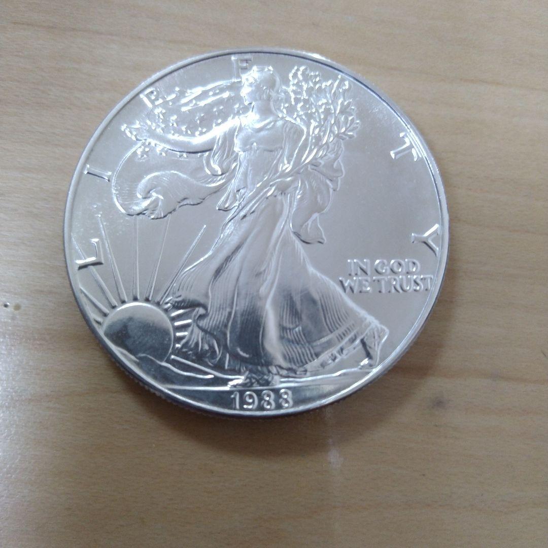 1988年 アメリカンイーグル ウォーキングリバティ銀貨 1ドル