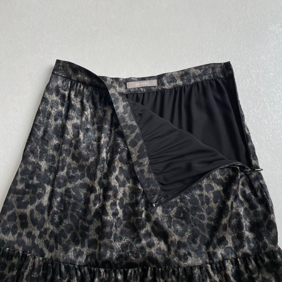 美品　エリオポール　レオパード　スカート　ティアード　フレア　浜島直子　はまじ