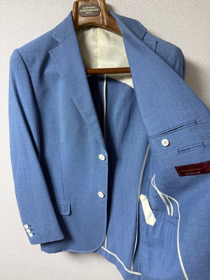 Ermenegildo Zegna テーラードジャケット 青