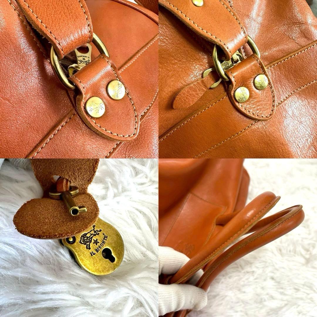 美品✨現行 イルビゾンテ 2way トラベル　ボストンバッグ ヤマヌメ 牛革